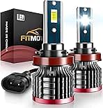 H11/H8/H9 LED Bulbs,80W 16000 Lumens Bright,6500K Cool White LED Fog Light Halogen Replacement IP68 Waterproof, Pack of 2