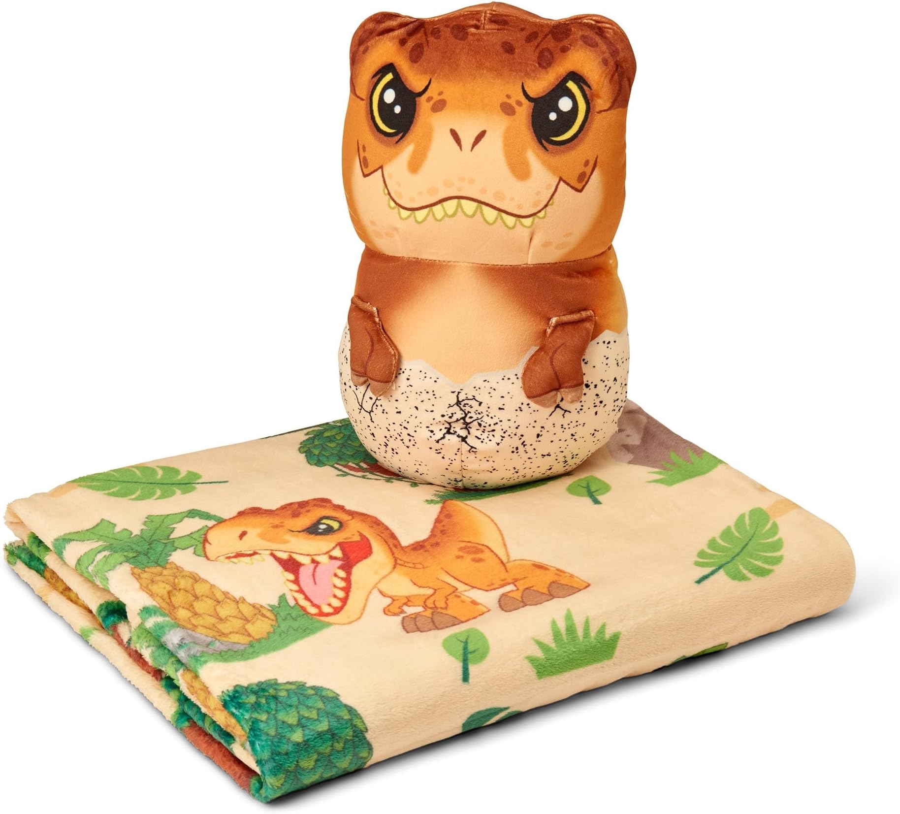 NorthwestUniversal Studios Jurassic World, Wild Time, Silk Touch Throw and Hugger Set, 50 x 60 Inches