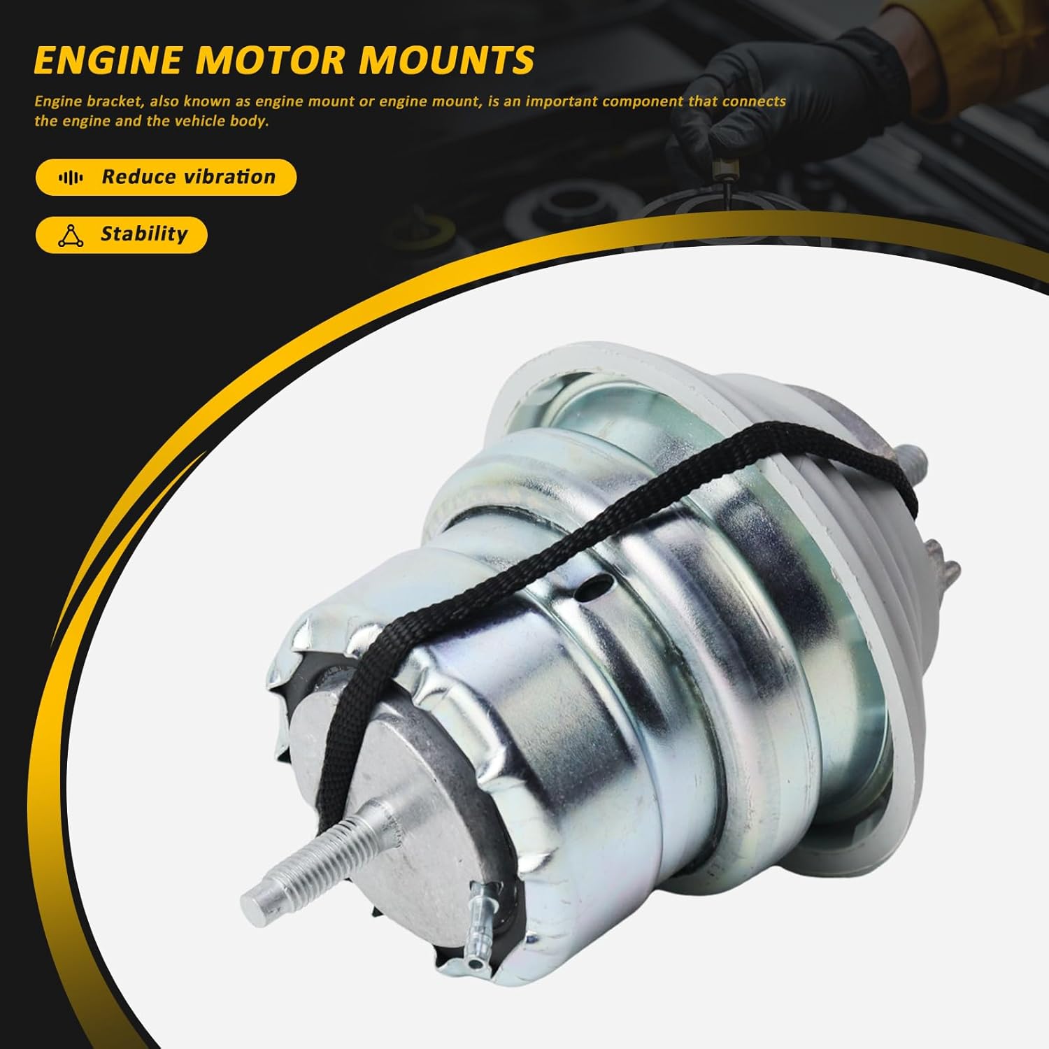 2Pcs Engine Motor Mount C2Z13435 Compatible with for Jaguar XJ 3.0L 2008-2015, XF 2.2L 2011-2015