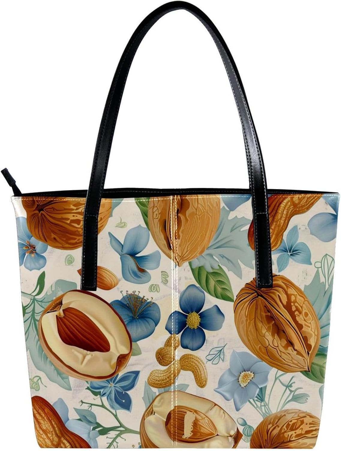 [YTYVAGT] 女性用財布、トートバッグ美学、レディーストートハンドバッグ,トロピカルリーフナッツ