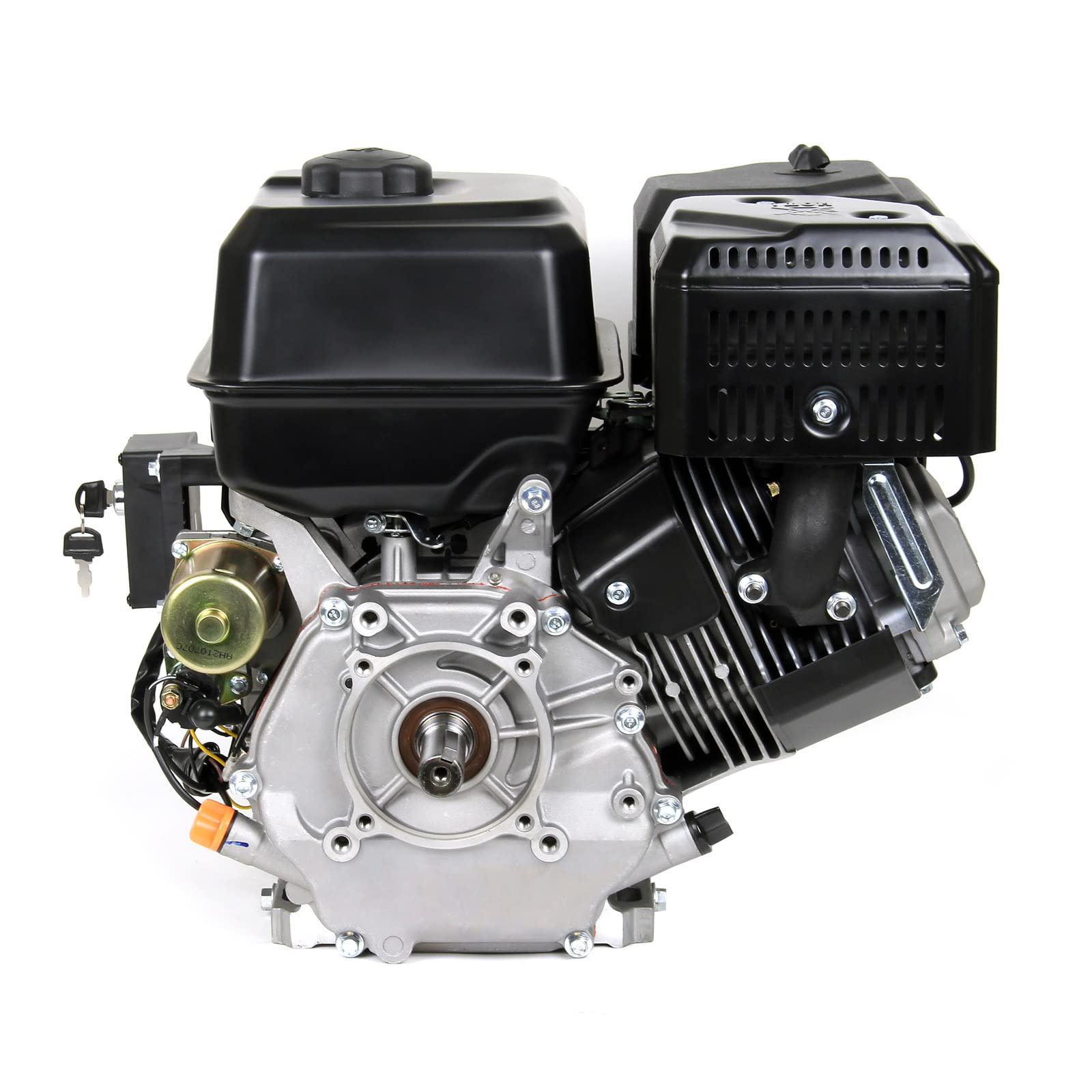 LIFAN KP460E E-Start Benzinmotor mit 16,3 PS Einzylinder für Rüttelplatten und Baumaschinen, luftgekühlter 4-Takt Motor mit 25 mm Kurbelwelle, OHV-Ventilsteuerung & 459 cc Hubraum