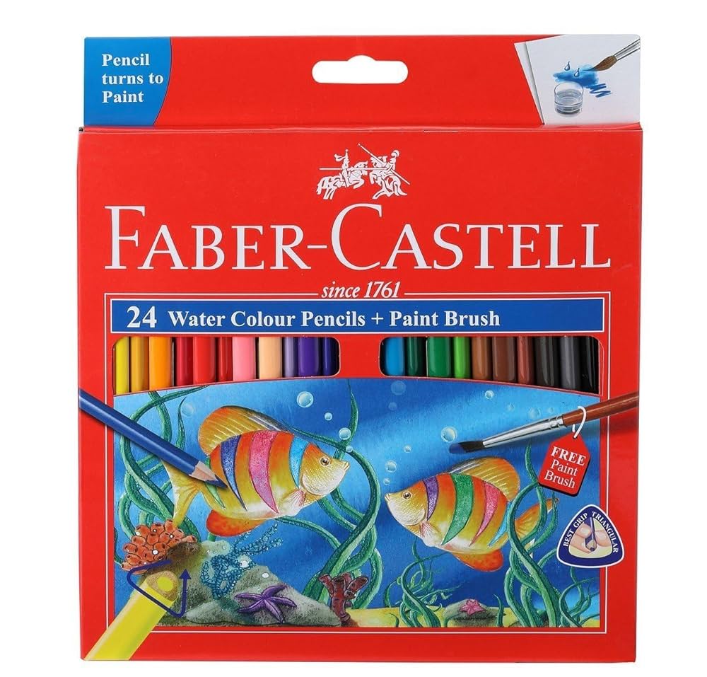Faber-Castell watercolour Pencils 色鉛筆 Amazon.com: Faber-Castell Watercolor Pencils (24 color