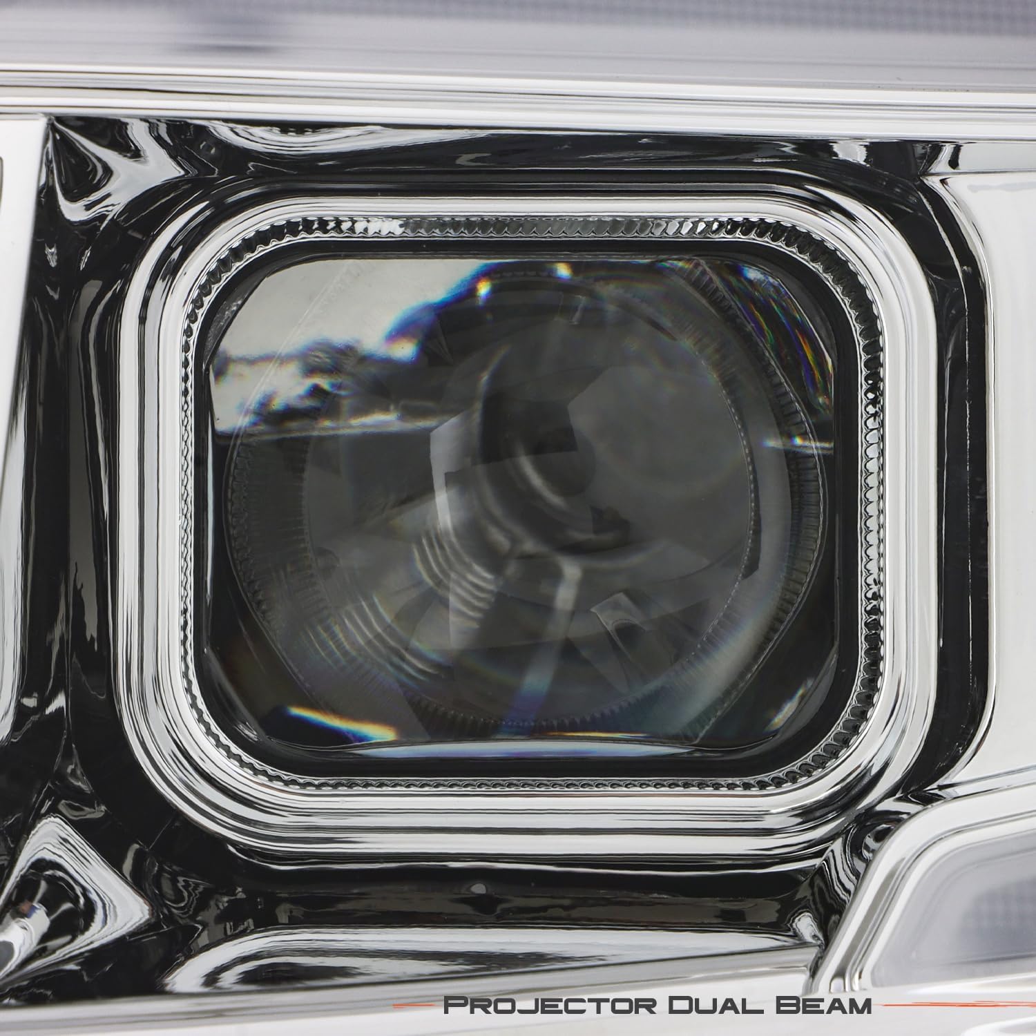 AKKON - Fit 2014 2015 2016 Jeep Grand Cherokee [Full LED] Tube Bar DRL w/Sequential Signal Projector Headlights Chrome Housing Direct Replacement Headlamps