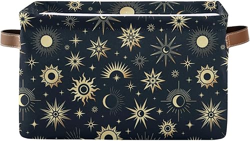 Miniatura 10 de Cesta de almacenamiento de lona plegable con asas, organizador de almacenamiento duradero de fantasmas de dibujos animados de Halloween para