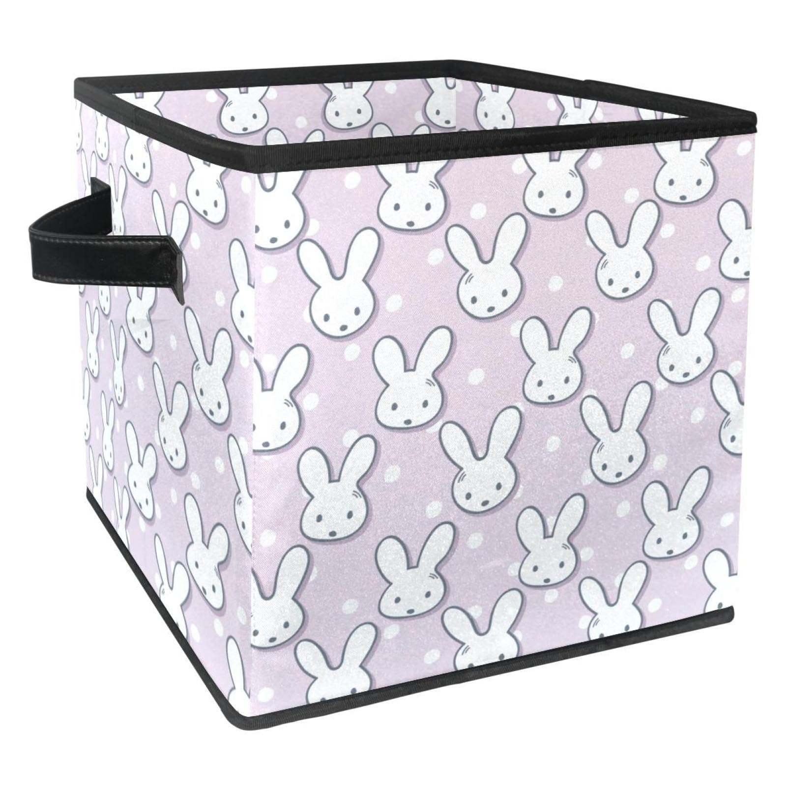 Boîte de rangement en tissu pliable avec poignées pour armoire de chambre à coucher