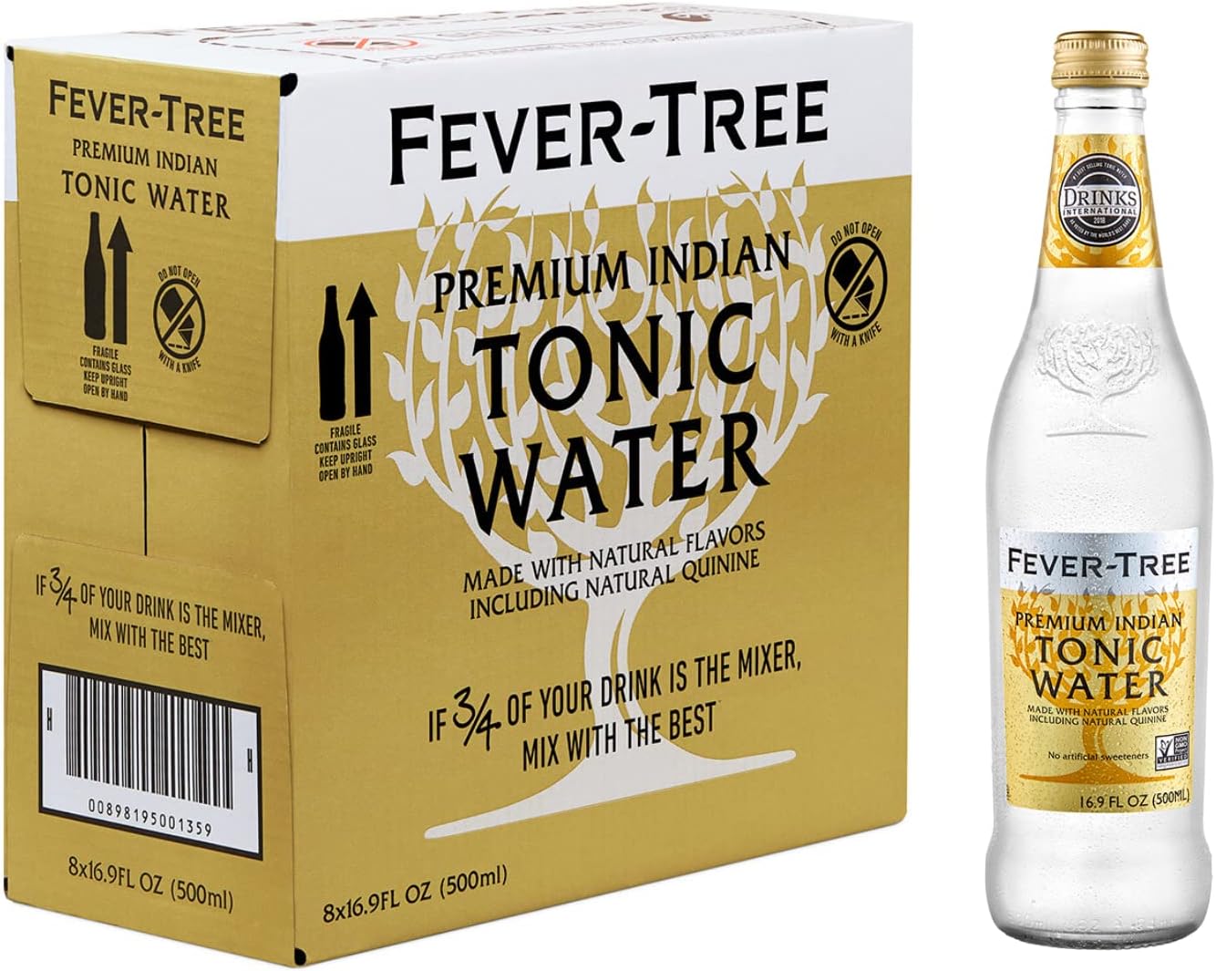 Fever Tree Indian Tonic Water Premium Quality Mixer Refreshing Beverage for