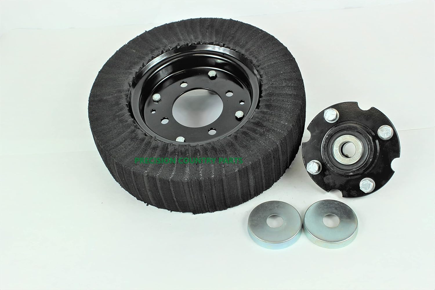 15" Laminated TIRE and HUB FITS 1" AXLE Heavy Duty CAST