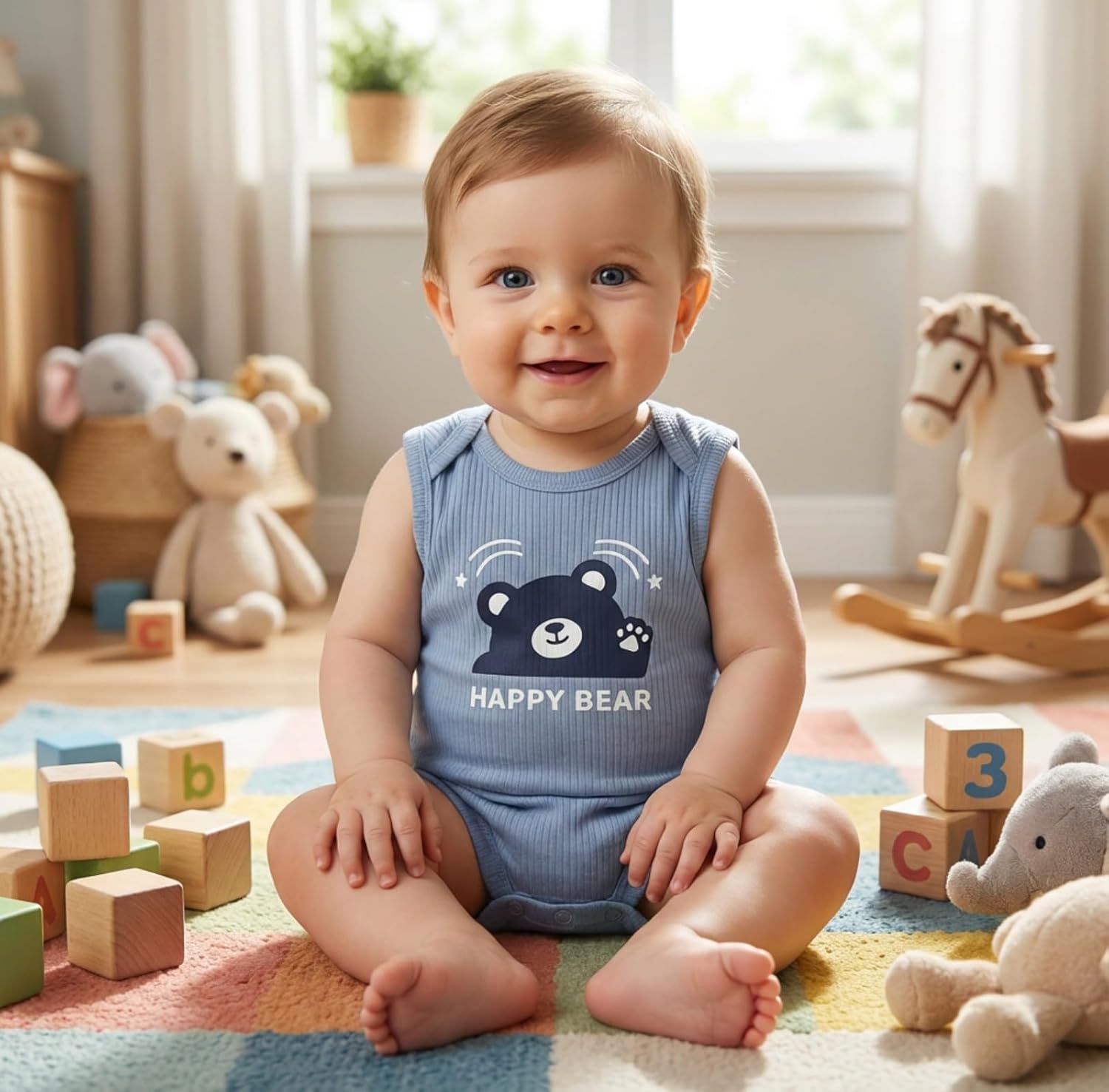 Baby Boy Rompers Short Sleeve Cotton Toddler Rompers Graphic Print Baby Clothes One-Piece Outfit - Image 3