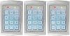Seco-Larm SK-1323-SDQ Enforcer Sealed Housing Weatherproof Stand-Alone Digital Access Keypads; 12-24 VACVDC Operation; 2 Multi-Colored Status LEDs; Backlit Keys Pack of 3
