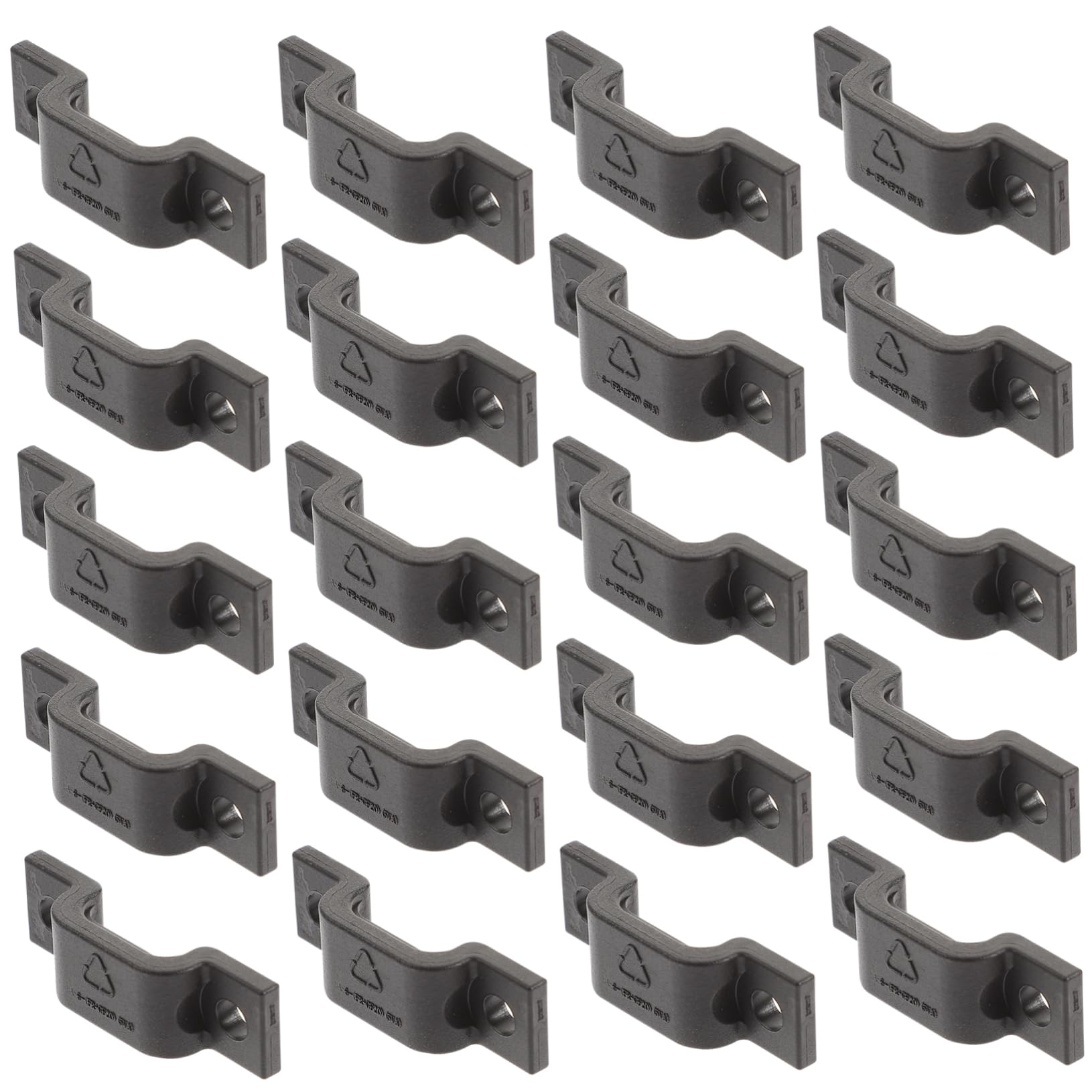 Uonlytech 5 Set Di Clip in Nylon Per Cavi Fascette Per Fissaggio Cavi Fascette Per La Gestione Dei Cavi Morsetto Per Cavi 20 Pezzi*5