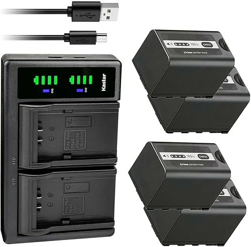 Miniatura 8 de Kastar Paquete de 2 baterías y cargador USB LTD2 de repuesto para Panasonic AG-CX10, AG-CX350, AG-DVX200, AG-DVX200PJ, AG-DVX200PB, AG-DVX200PX,