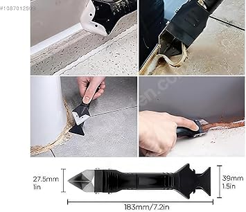 Orret Home 3 Ü 1 Joint Scraping and Application Tool,Silicone End Joint Scraper,Silicone Scraping And Application Tool,Silicone And Joint Tool For Shower Cabin And Sink Edges
