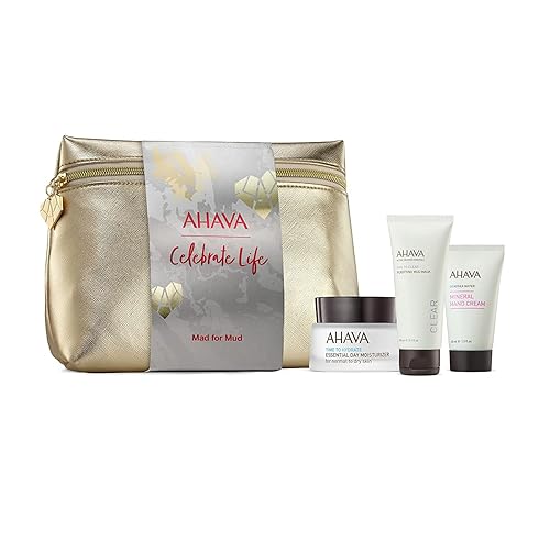 Miniatura 1 de AHAVA Mad For Mud Set de regalo – Incluye crema hidratante esencial de día de 1.7 onzas líquidas, máscara de barro purificante de 3.4 onzas líquidas