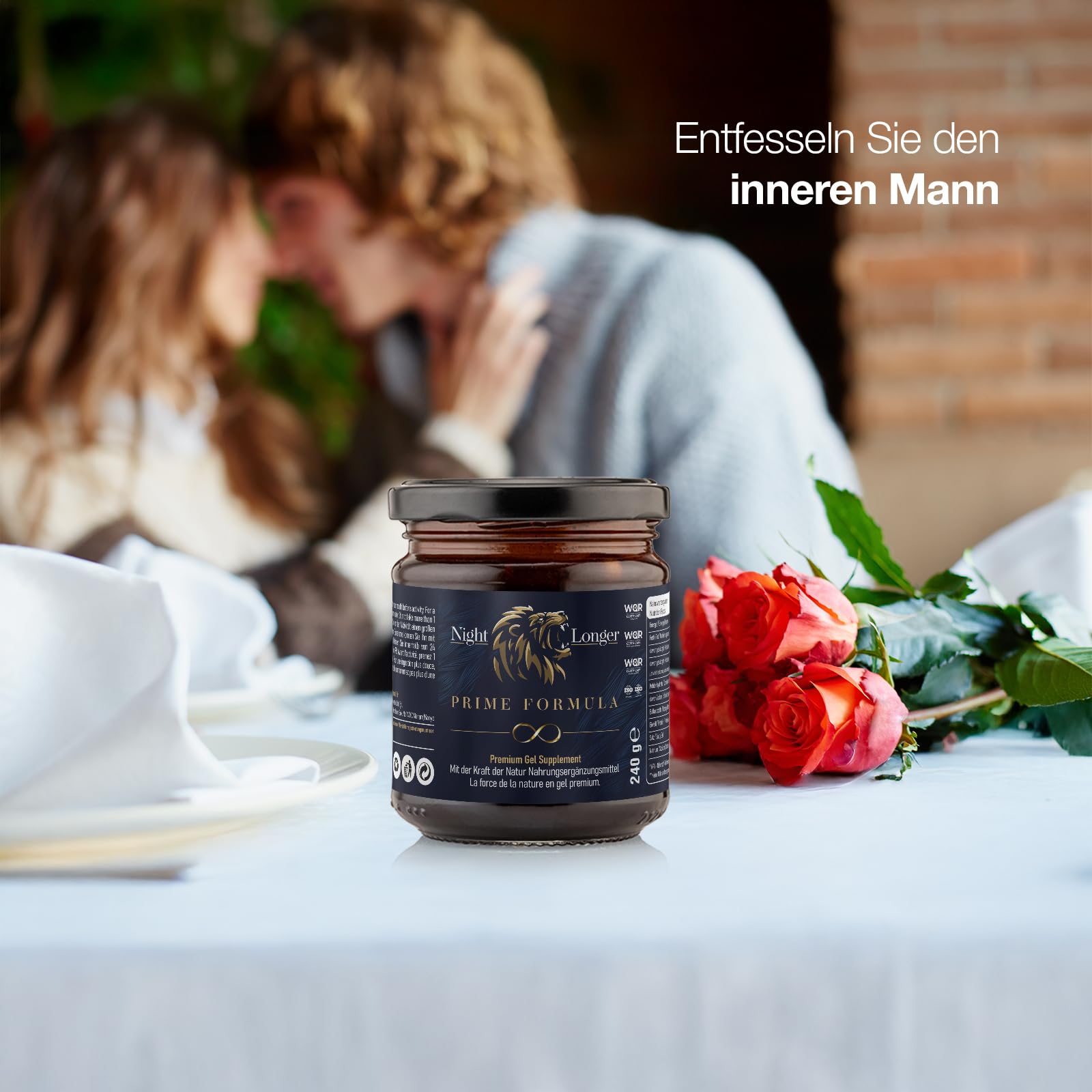 Prime Formula Maca Gel, Sofortwirkung, Extra Stark für aktive Männer, Ginseng & Tribulus Terrestris 240gr Jar - 4 Stück