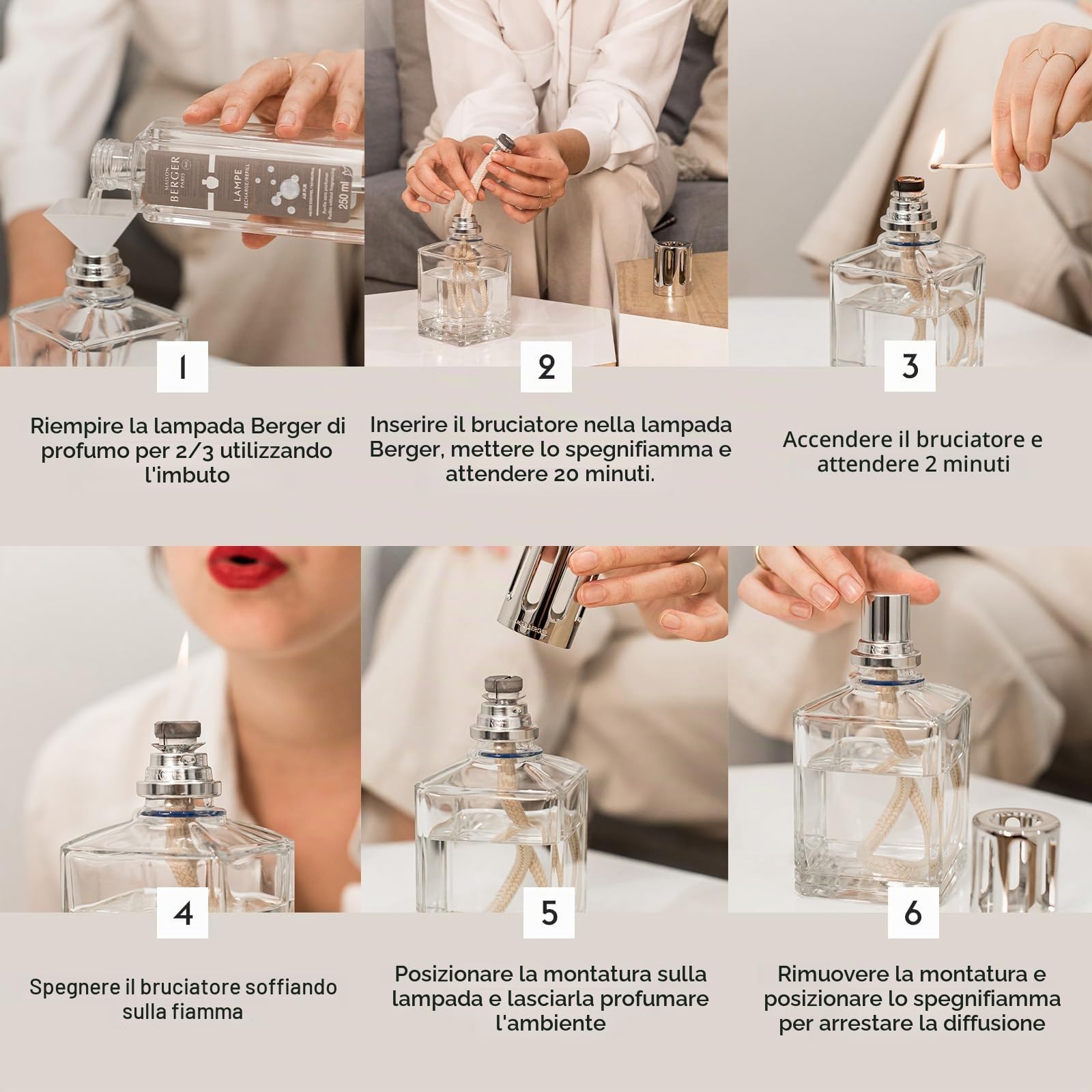 Maison Berger - Cofanetto lampada pastore Pure Lolita Lempicka - con ricarica profumata, pronta all'uso - Profuma e purificazione - Diffusione sottile, omogenea e lunga durata - Trasparente