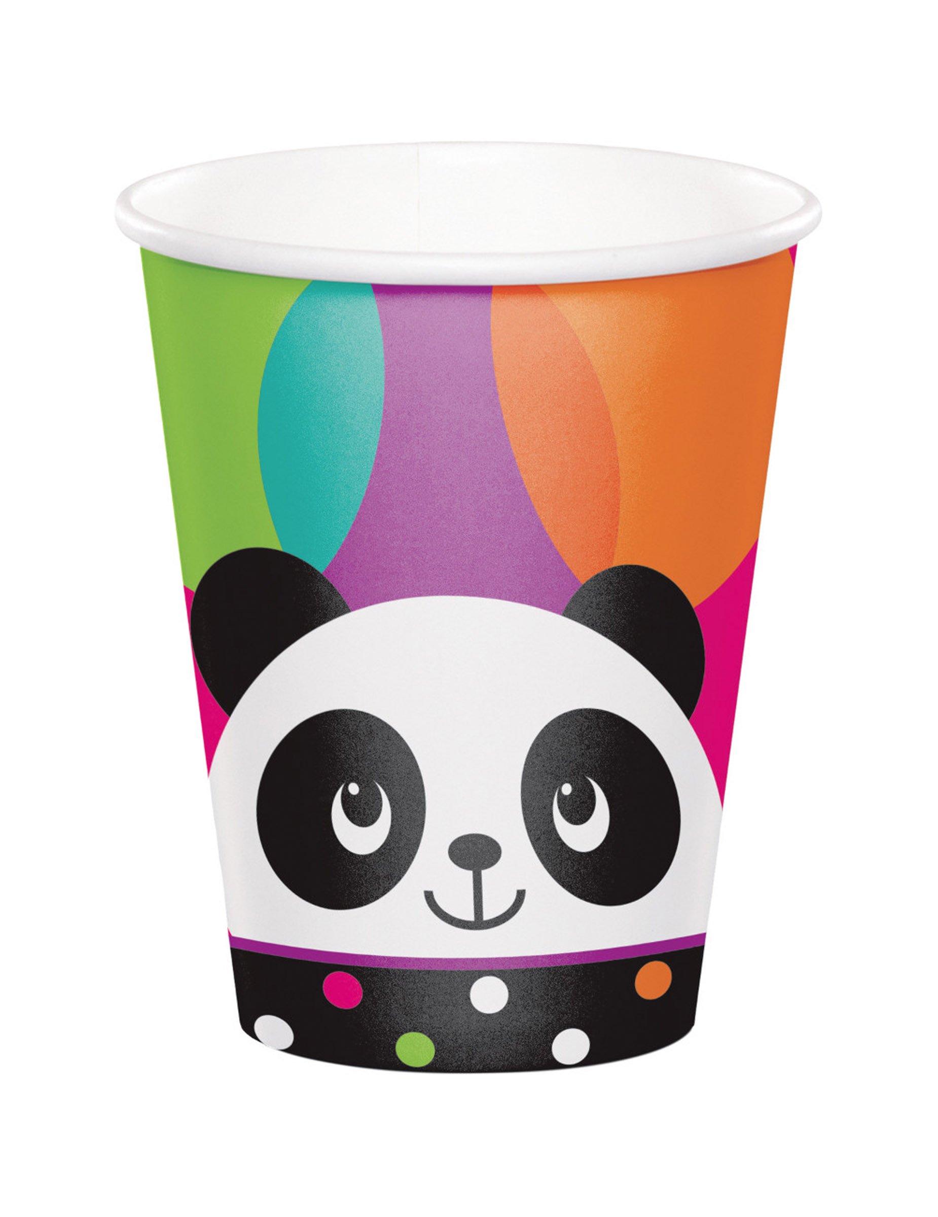 Creative ConvertingPanda Monium Hot & Cold Party Paper Cups 8-Piece, 9 Oz Capacity