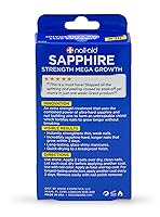 Vista 5 de Nail-Aid Fortalecedor de zafiro y tratamiento de crecimiento Mega - Transparente, 0.55 onzas líquidas