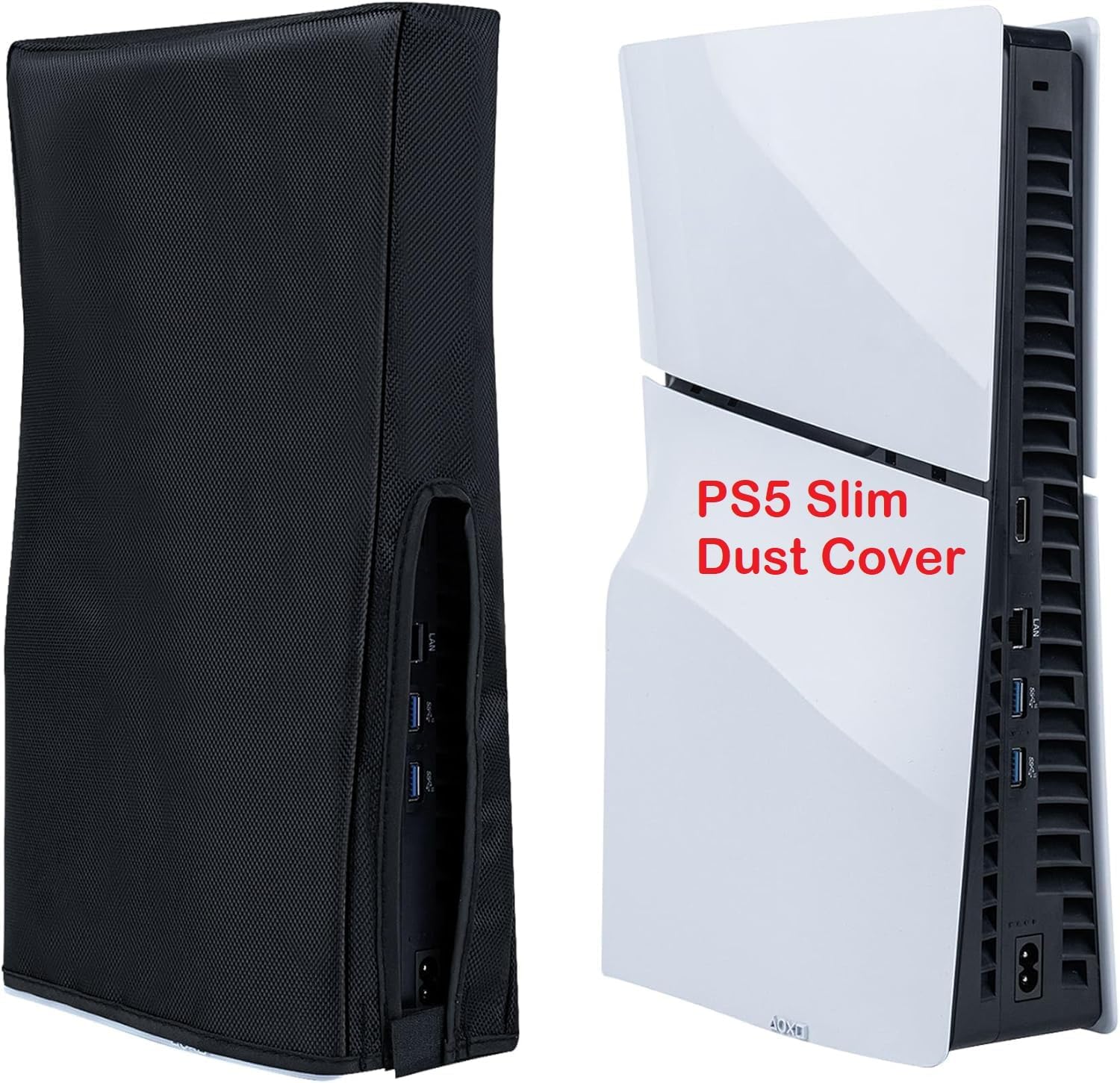 PSS Dust Cover for PS5 Slim Console, Precision Cut Protective Case, Compatible with Play/Station 5 Slim Digital and Disc Edition, Black-image-26