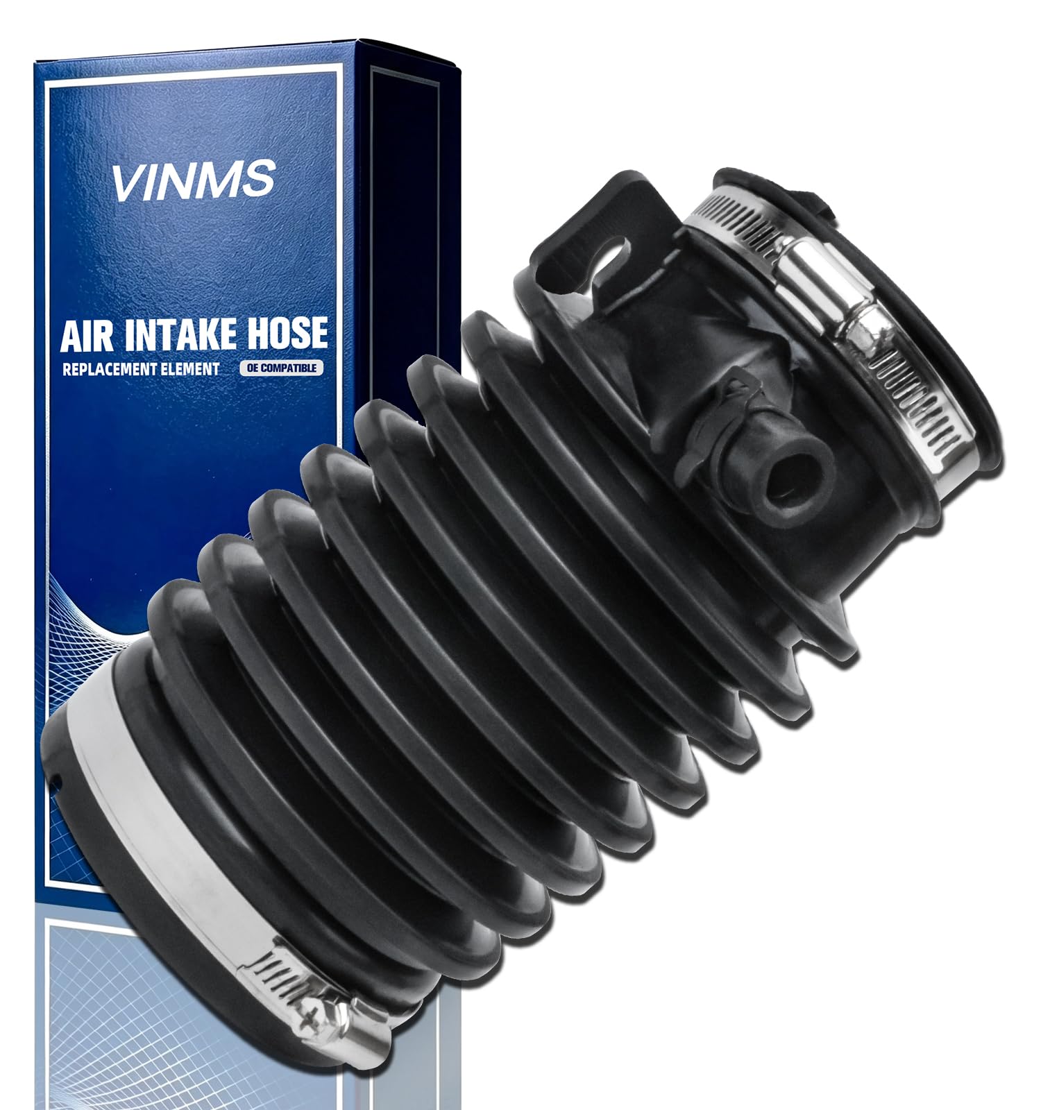 17228-RCA-A00 Engine Air Intake Hose Tube With Clamps for 2003-2007 Honda Accord,2004-2006 Acura TL 17228RCAA00