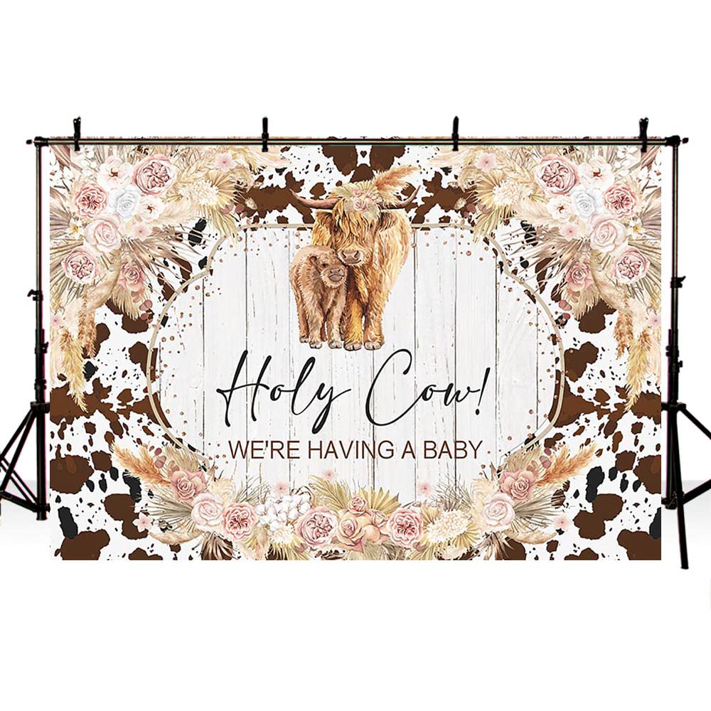 Holy Cow I'm One, Invitation D'anniversaire De Vache Highland