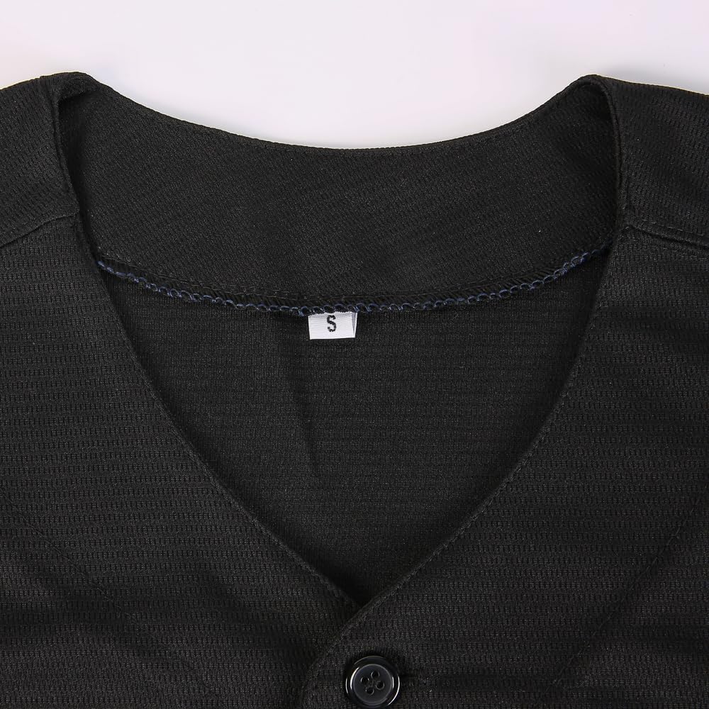 Men's Black Legend Baseball Jersey Number 42 Vintage Embroidered Retro Lightsout Jerseys Shirts - Image 5