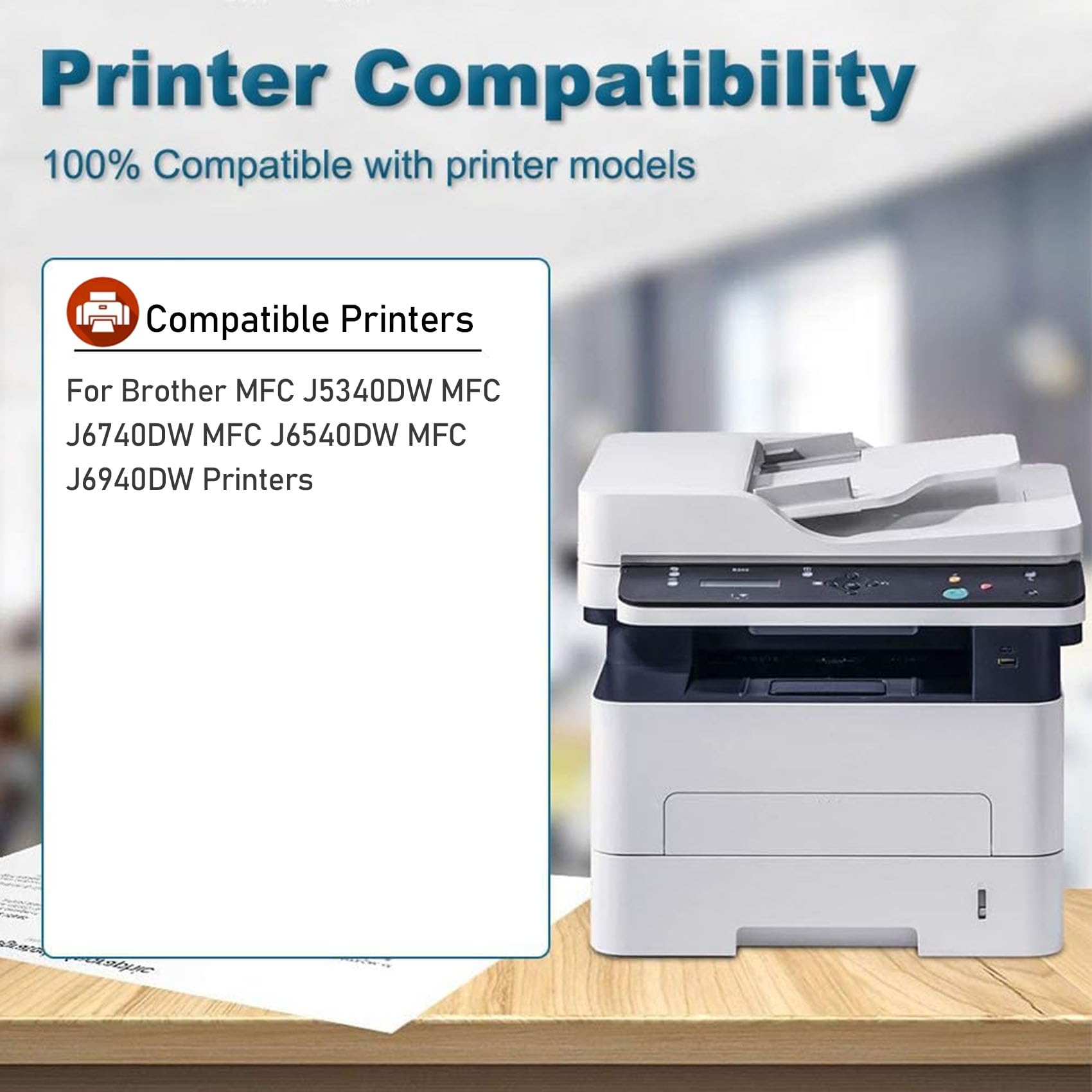 Cartucce d'inchiostro per Brother LC402, Cartuccia d'inchiostro ad Alta resa LC402XL LC402BK LC402C LC402M LC402Y per Brother MFC J5340DW J6740DW J6540DW J6940DW,Ink Cartridge-LC402 (8 Pack)