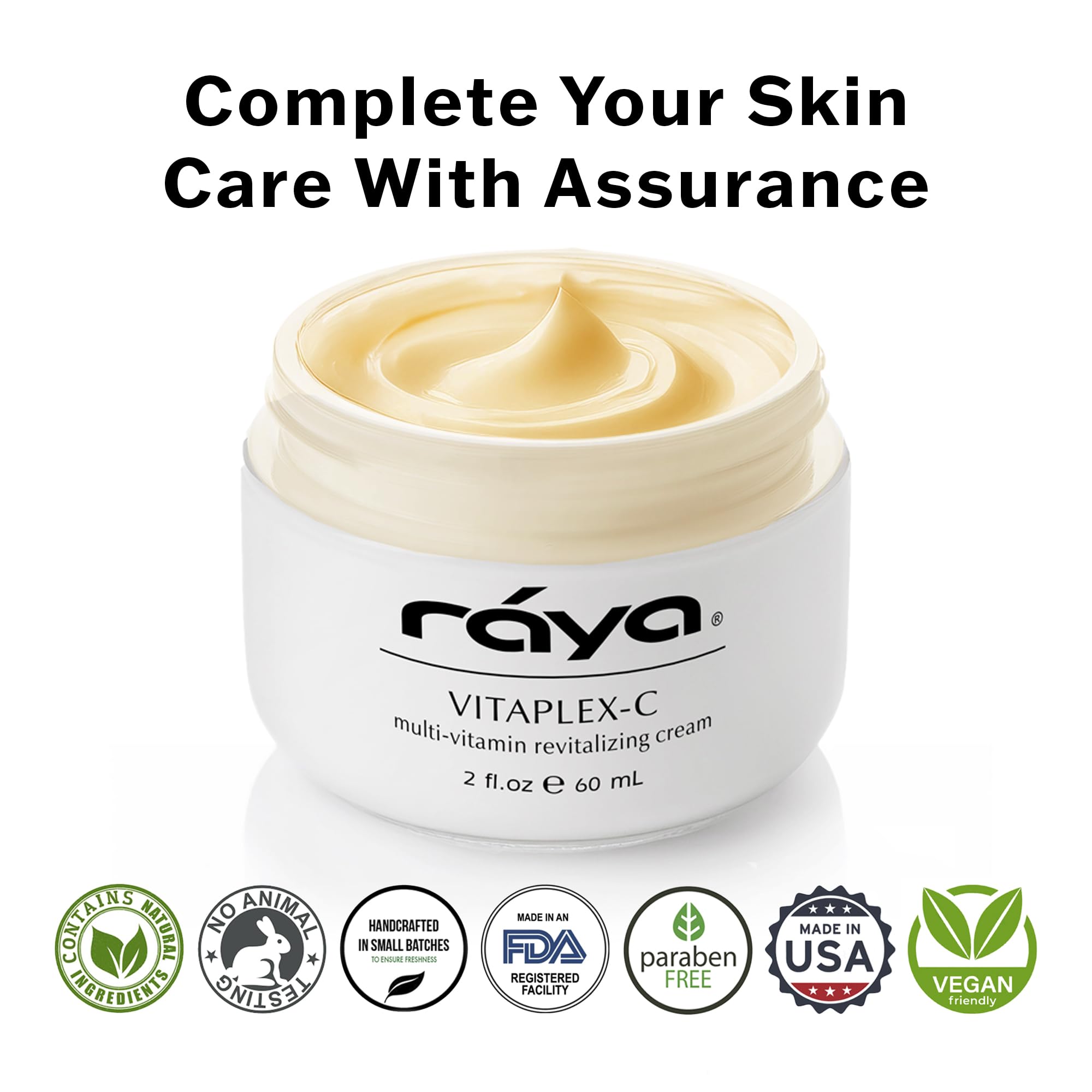Raya Vitaplex-C Cream (305), 2 Fl Oz – Multi-Vitamin Face Moisturizer