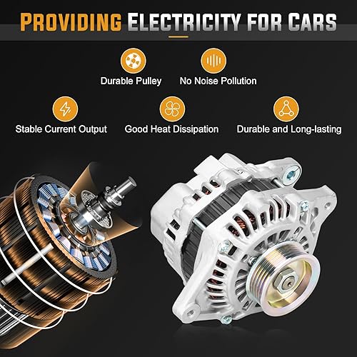 Miniatura 5 de Alternador para Honda Fit L4 1.5L 2007 2008 Reemplazo para A005TB1391 AHGA69 400-48080 AMT0205