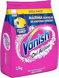 Vanish Tira Manchas Em Pó Multi Power Oxi Action 2 5Kg Refil Econômico Para Roupas Coloridas