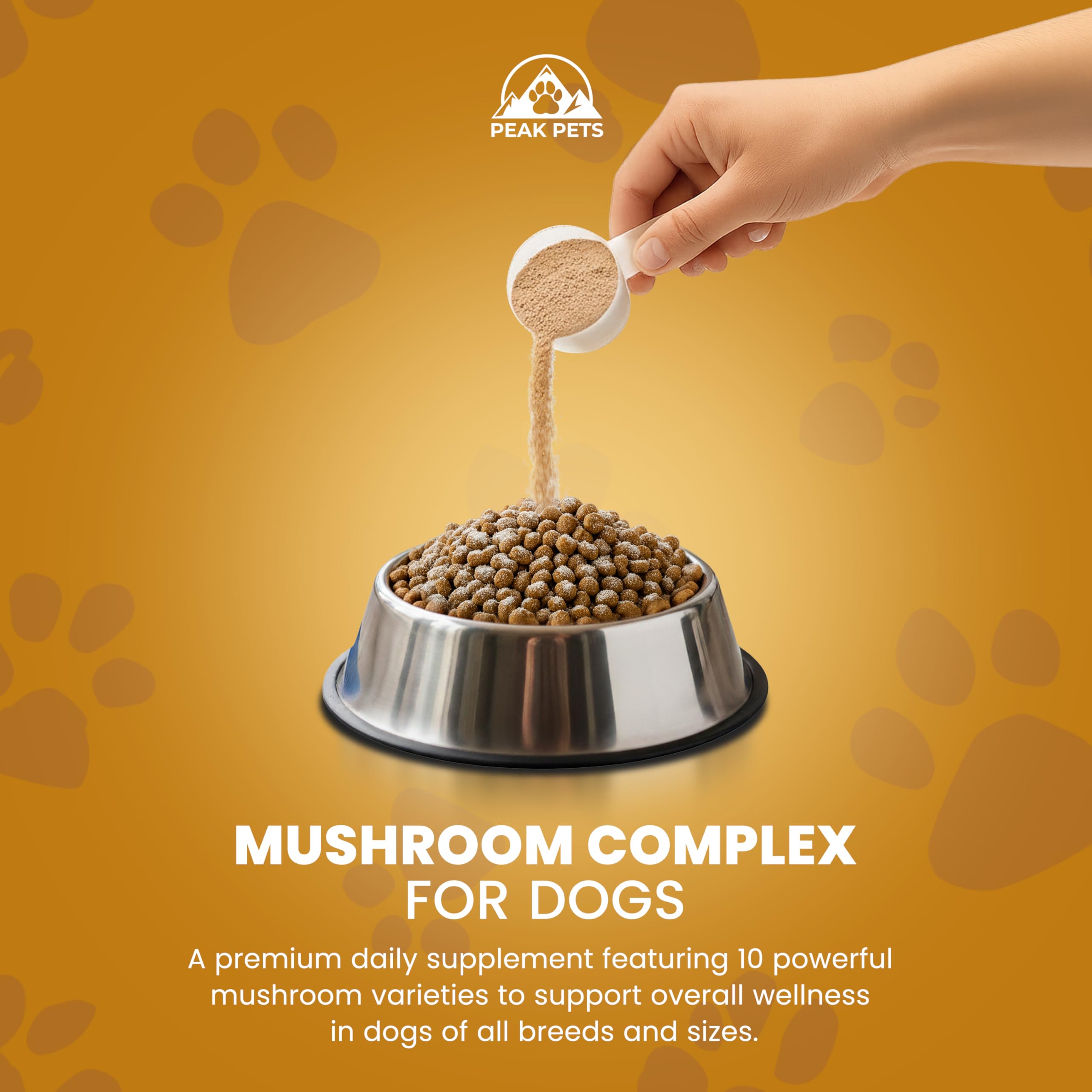 Turkey Tail Mushroom for Dogs Supplement Powder (90g) Organic Mushroom Complex with Lion's Mane for Dogs - Immune Support, Brain Health and Digestion - Third Party Tested, Non-GMO and Made in USA — Amazon image 6