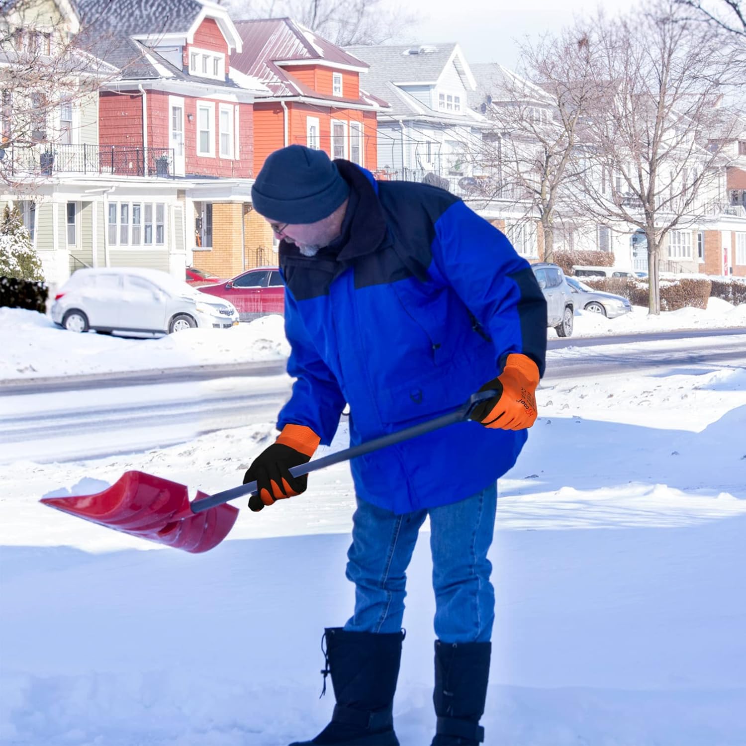 Waterproof Work Gloves for Men and Women, Hycool Thermal Insulated Freezer Rubber Coated Gloves,Super Grip L6201 - Image 7