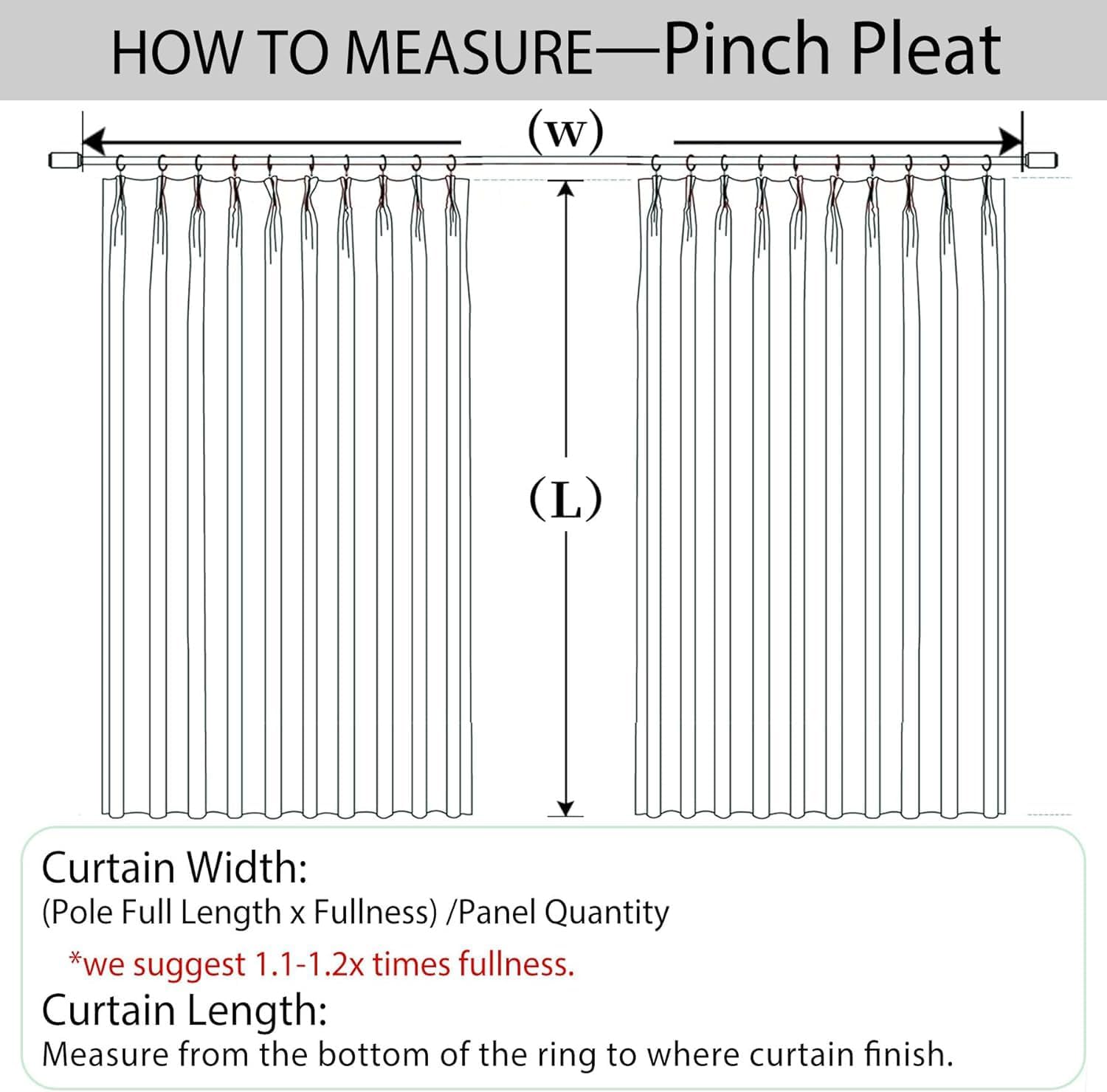 Macochico Extra Long Linen Blackout Curtain Pinch Pleated Curtains Room Darkening Thermal Insulated Panel for Bedroom Living Room Meetingroom Patio Door, Cloisoone(#19), 52W x 102L, 1 Panel