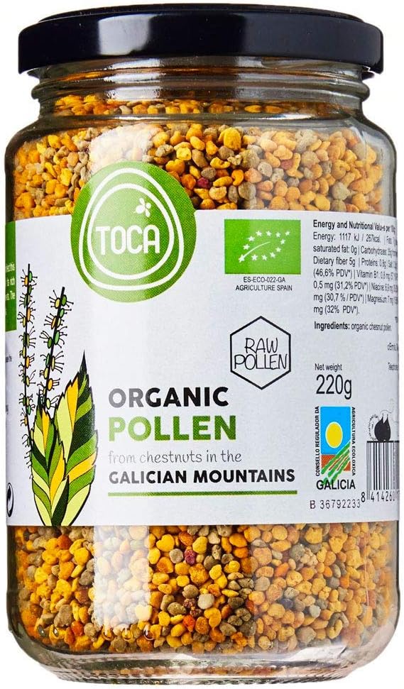 Toca Honey Raw Organic Chestnut Pollen 220g