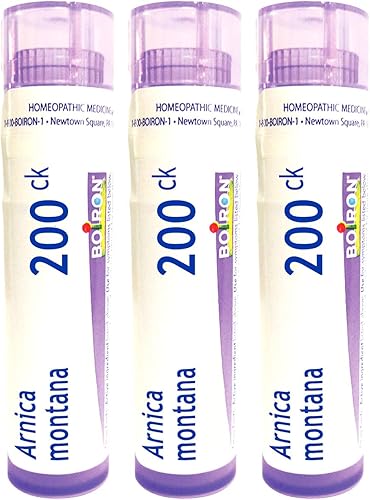 Miniatura 2 de Boiron Arnica Montana 200ck & 30C Medicamentos homeopáticos para el dolor muscular, la rigidez y el alivio de moretones - 240 tubos de pellets (3