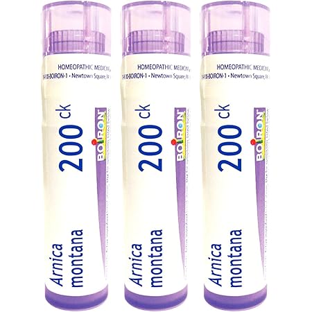Amazon Com Boiron Arnica Montana 0ck 80 Pellets Homeopathic Medicine For Muscle Pain Stiffness 3 Count Health Household