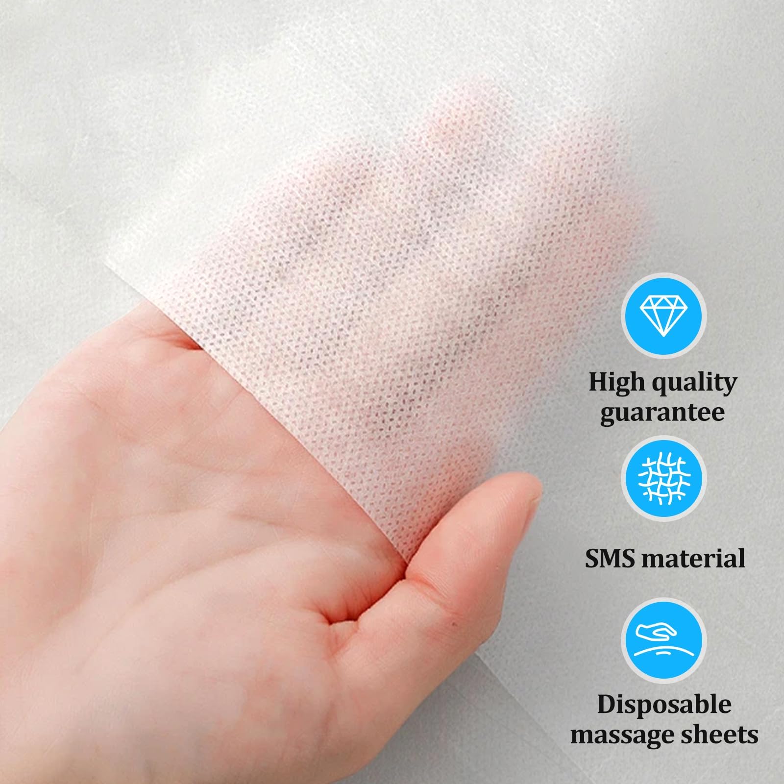 Disposable White Massage Table Bed Sheets, Non-Woven Fabric