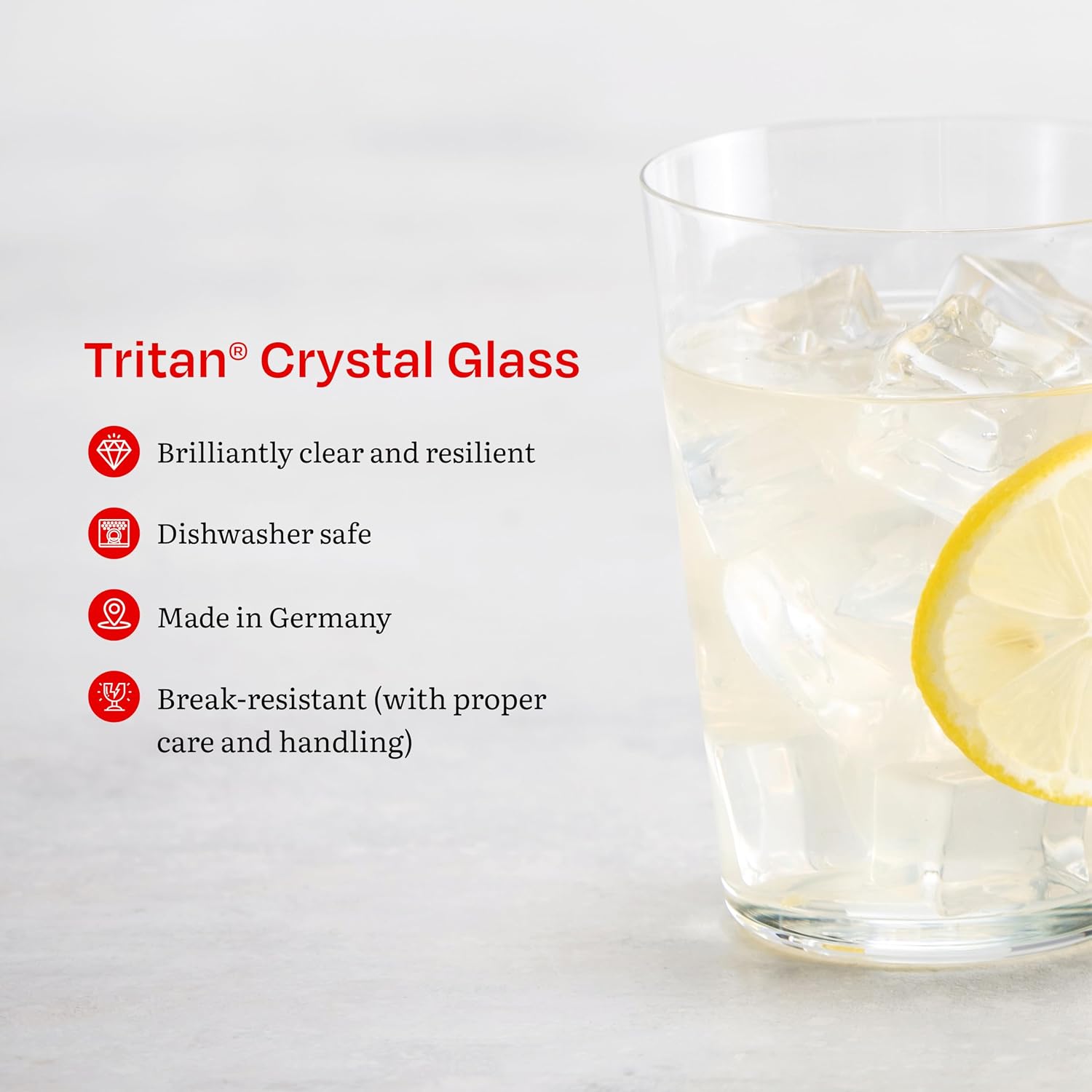 Eater x Zwiesel Fortessa Scene Crystal Glass, 18 Ounce All Purpose/Water (Set of 8), Clear
