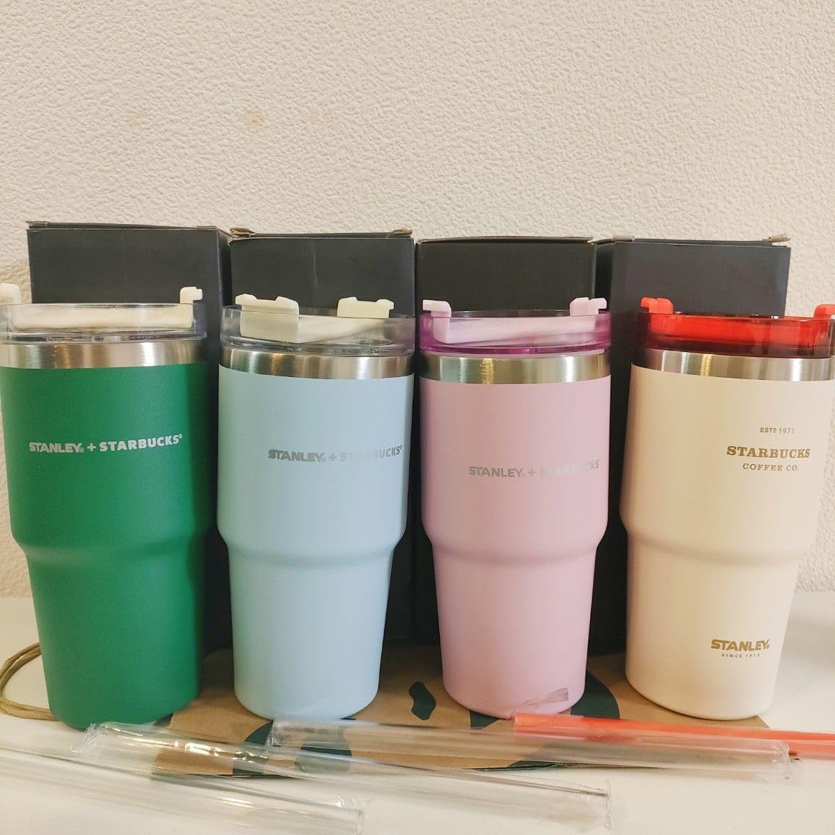 Amazon | ※4個セット 韓国限定 スターバックス タンブラー スタンレー 