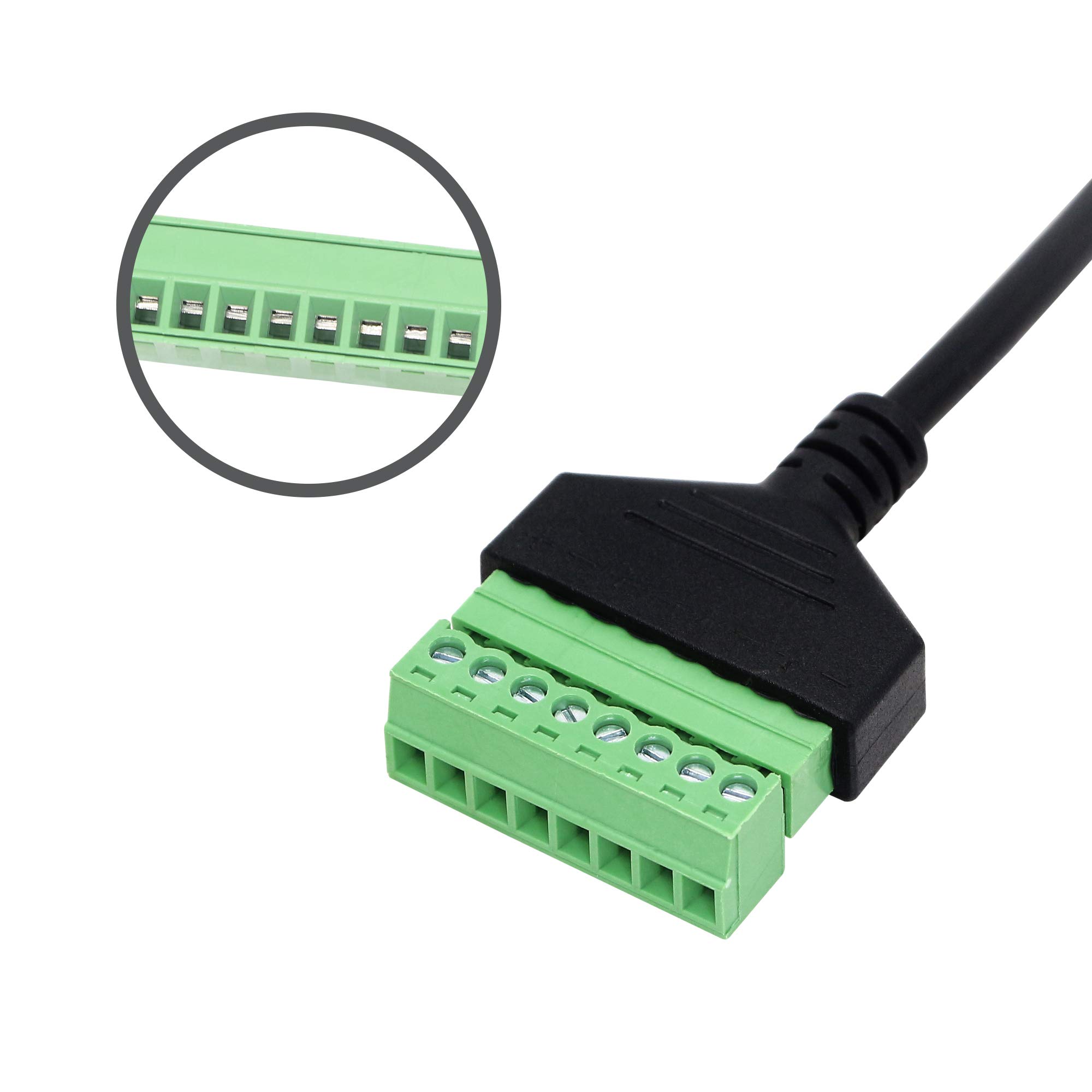 Câble RJ45 Sans Soudure 30cm - Connecteur à Vis Cat7 Cat6 Cat5 - Extension Ethernet Shield Métal