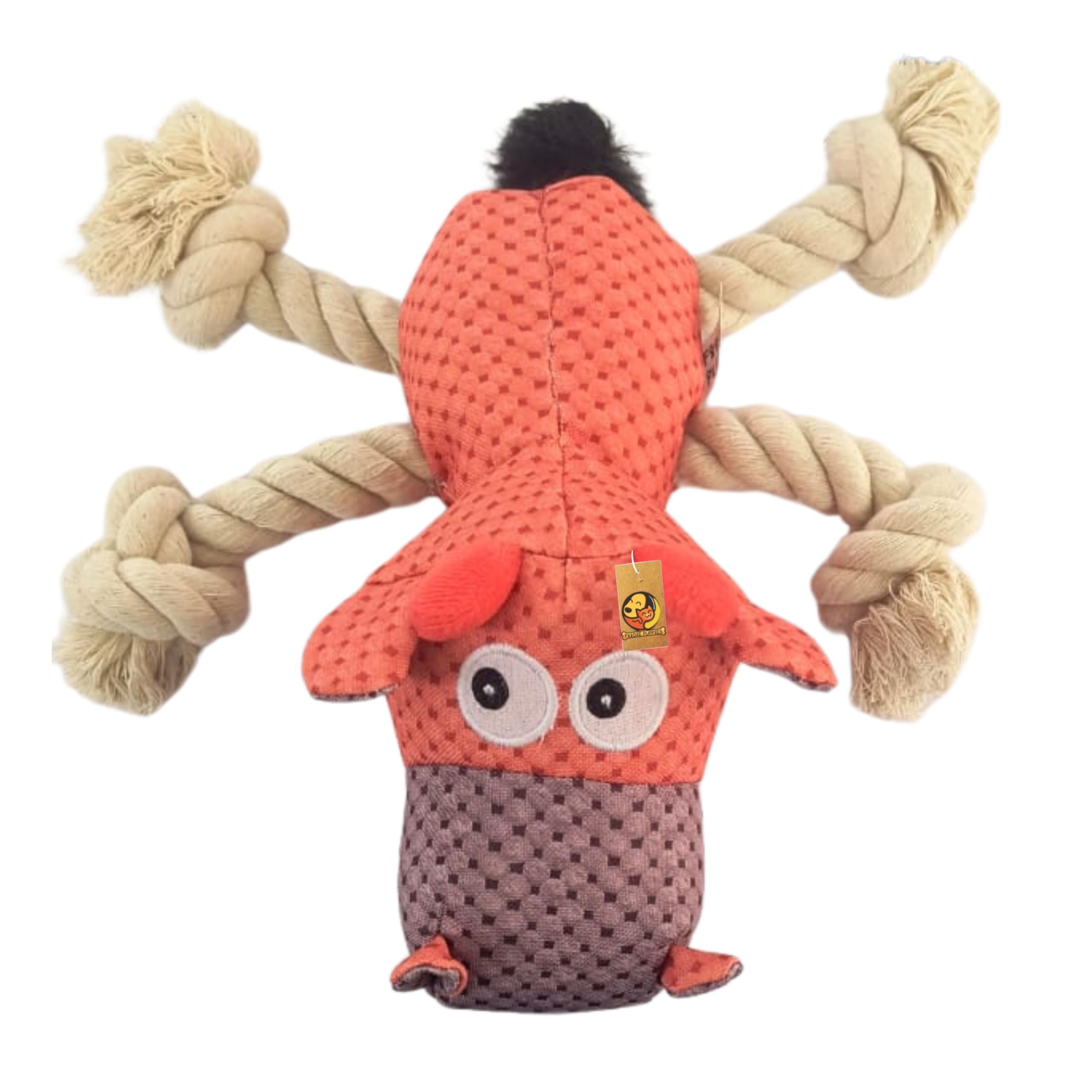 Foodie Puppies Dog Plush Squeaky Rope Toy - (Capchimp Plush Toy) | Non-Toxic, Soft, Stuffed, Teething, Playful, Cuddly Rope Dog Toy | Plush Dog Toys for Small to Medium Dogs (B0CYWVB2L4) Amazon Price History, Amazon Price Tracker