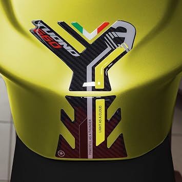labelbike - 3D Sticker Motorcycle Fuel Tank Pad Protection and Decoration in Resin Compatible with Aprilia Tuono 660 2021-2025