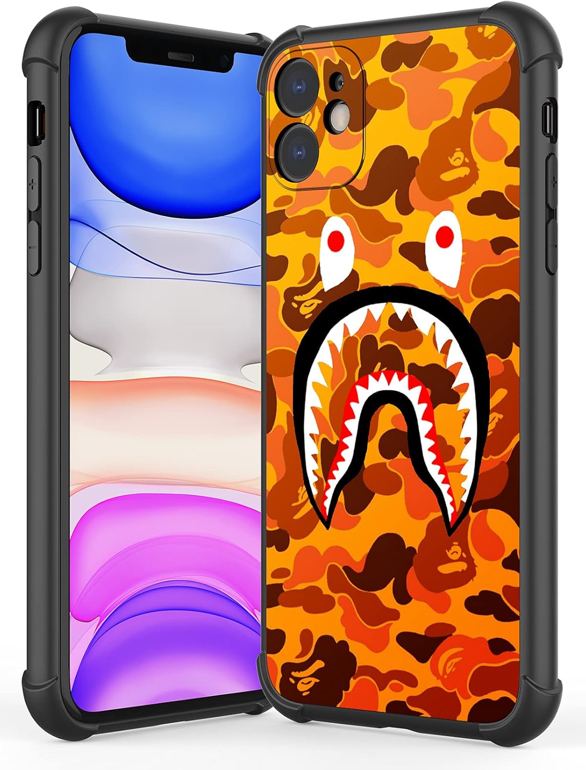 BAPE Printing Pattern Case for iPhone 11 Yellow Egypt Ubuy