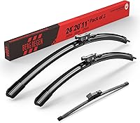 Vista 123 de BERG REGEN 22"+19" Limpiaparabrisas con juego de repuesto trasero de 10 pulgadas para Mazda CX-3 2016 2017 2018 2019 – Calidad genuina del OEM