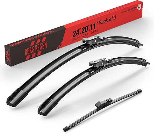 Miniatura 123 de BERG REGEN Juego de limpiaparabrisas de 26+16 pulgadas con limpiaparabrisas trasero de 12 pulgadas de repuesto para Subaru Crosstrek 2013-2017