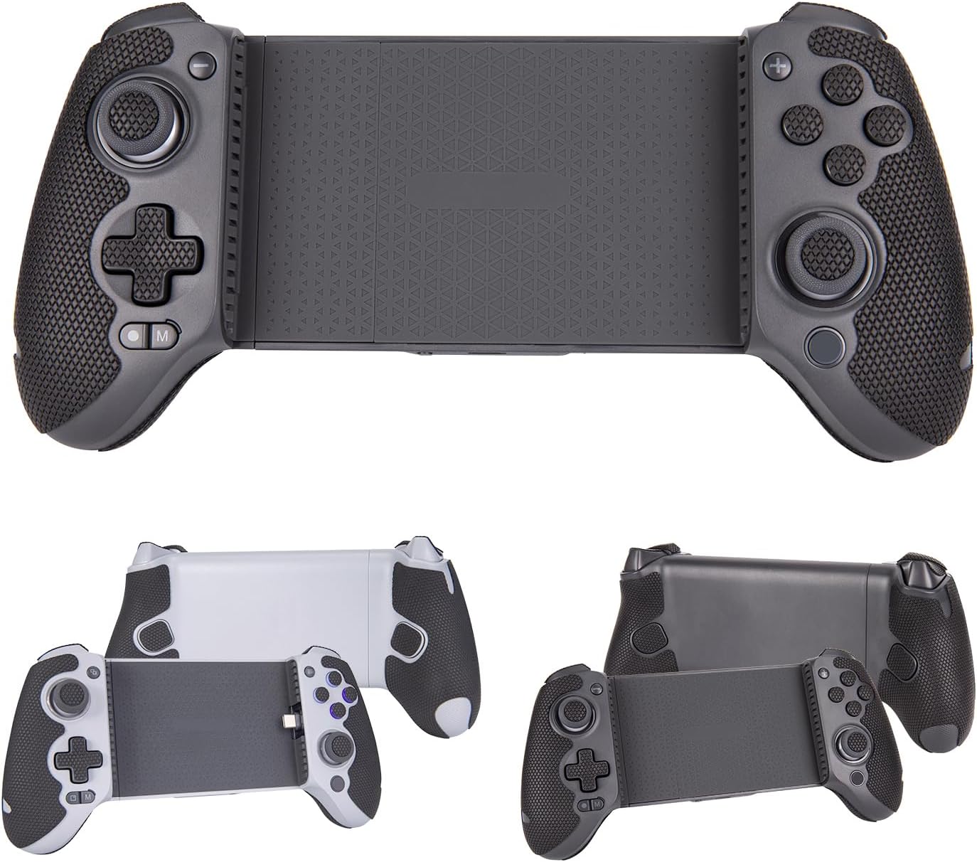 Controller Grips Tape Compatible with GameSir G8 Galileo / G8Plus / Legion G7, Sweat-Absorbent, Textured Skin kit, for Controllers Handle Grips, Buttons, Triggers (Classic Version - Black)
