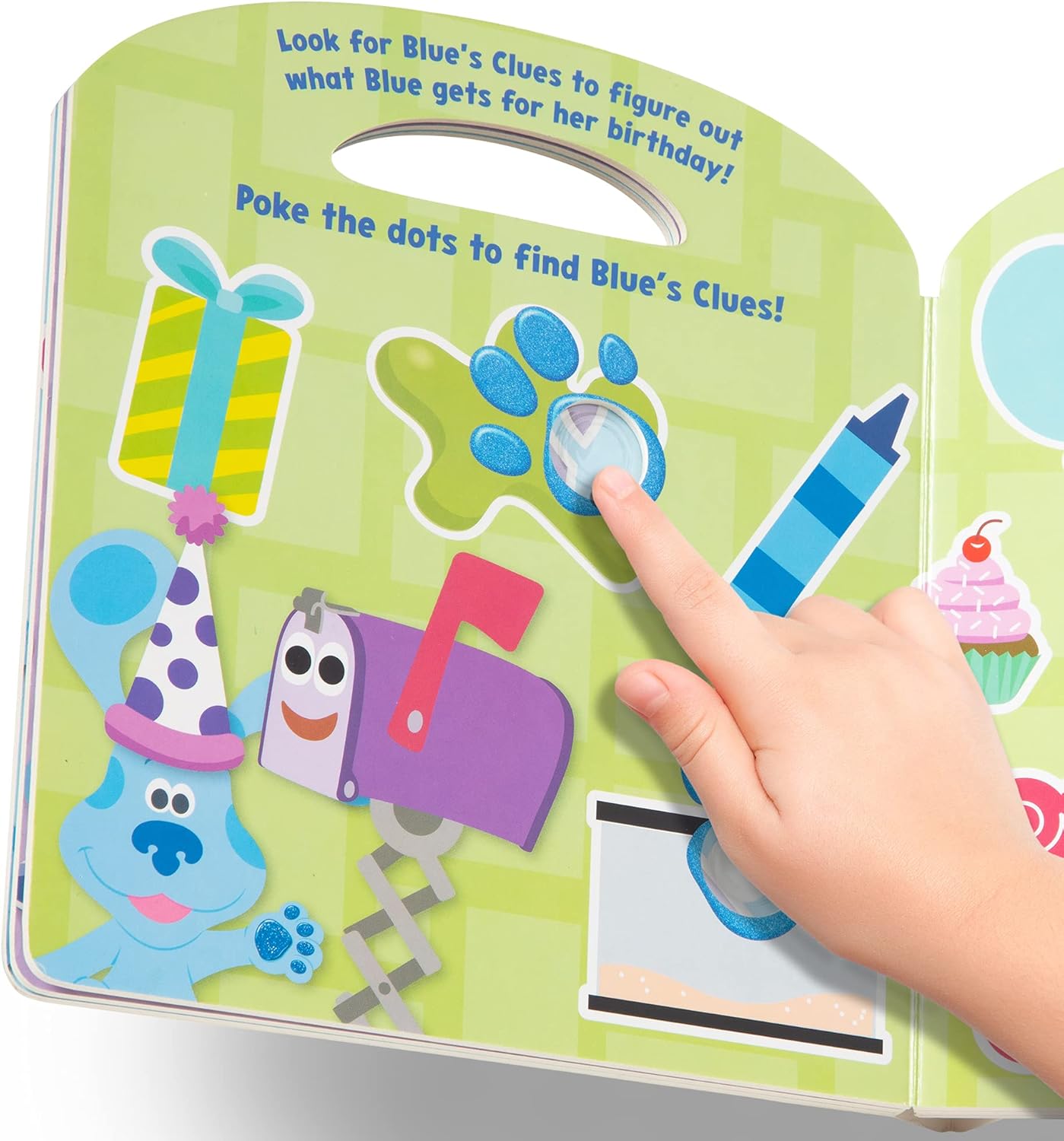 Melissa & Doug Blue's Clues & You! Children's Book - Poke-A-Dot: Shapes with Blue - FSC Certified