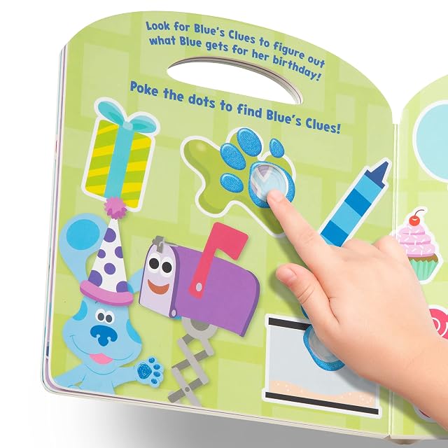 Foto 2 de 8 de Melissa & Doug Blue's Clues & You! Libro Infantil - Poke-A-Dot: Las Formas con Blue