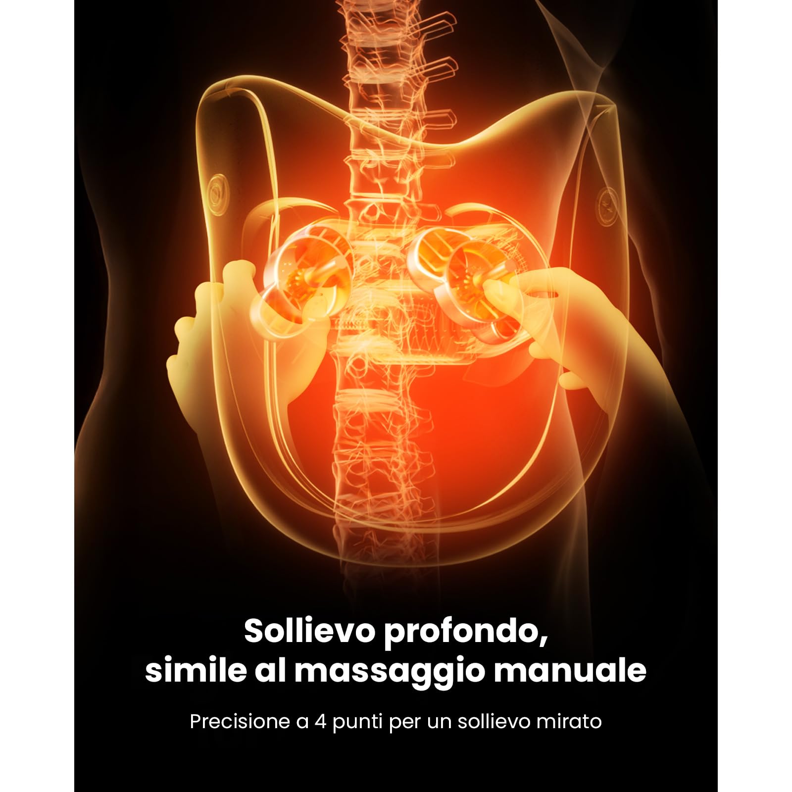 BOB AND BRAD Massaggiatore Schiena e Collo con Funzione Termica, Massaggiatore Cervicale Elettrico con Telecomando e 3 Intensità, Cuscino Massaggiante Spalle Lombari, Relax Casa Ufficio