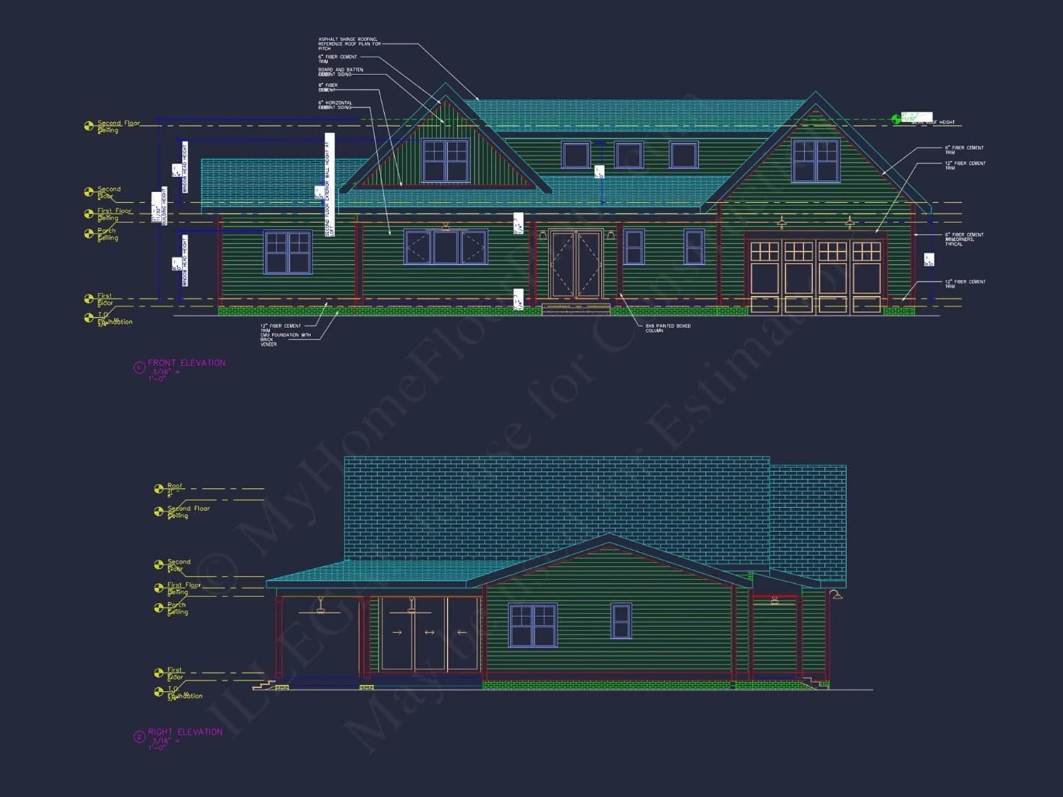 20-1553 HOUSE PLAN - Beautiful House Floor Plan with CAD Designs and Blueprints