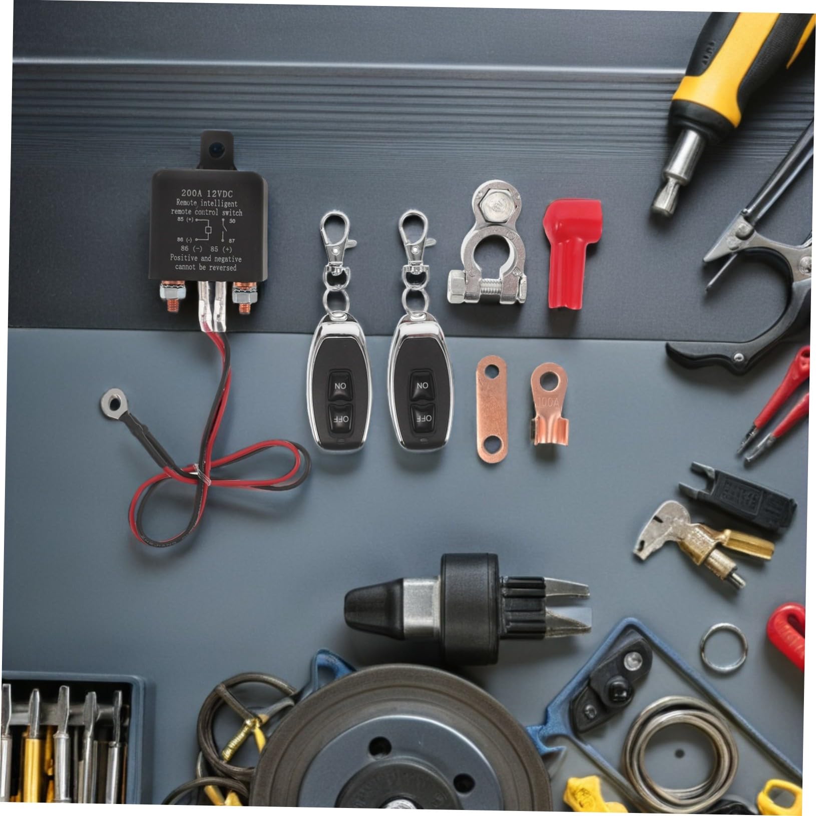 Interruttore Automatico Ripristinabile per Auto Interruttore Marino per Barca Protezione da Sovraccarico Termico per Motore Elettrico di Spegnimento Batteria Manuale Kit Relè